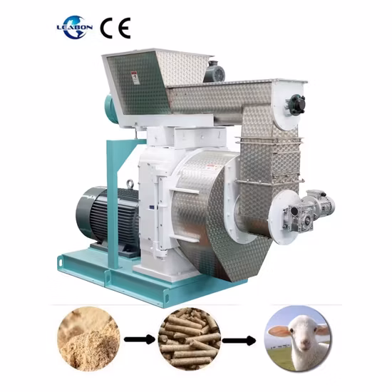 1-2 Ton/H Livestock Feed Pellet Making Machine Animal Poultry Cattle Chicken Fish Feed Pellet Production Line Price for Sale
