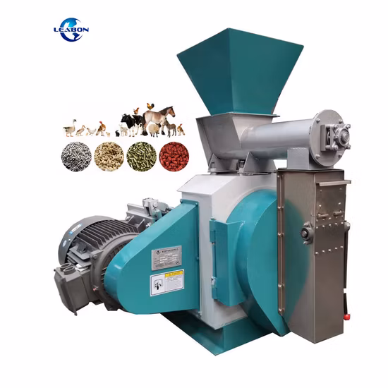 1-2 Ton/H Livestock Feed Pellet Making Machine Animal Poultry Cattle Chicken Fish Feed Pellet Production Line Price for Sale
