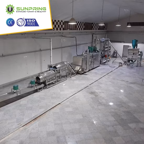 Línea de producción de alimentación de peces de la máquina extrusora de pellets de alimentación de alimentos para perros mascotas